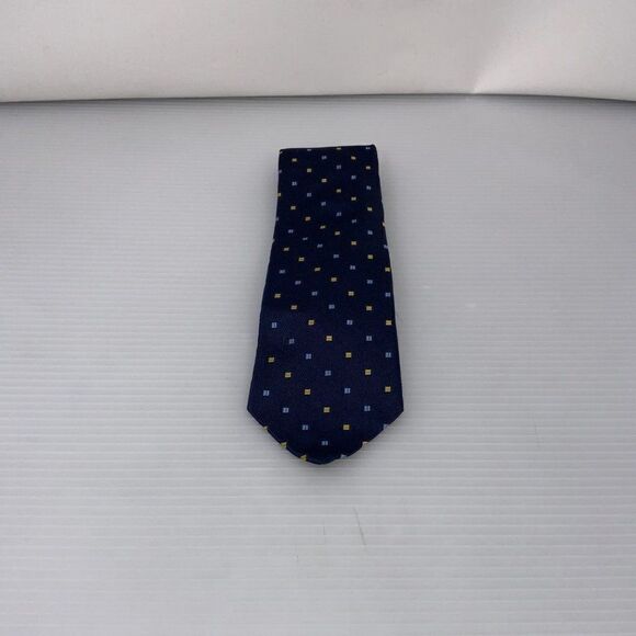 Tommy Hilfiger Mens Tie Blue Business Work Designer Necktie (E3) - Picture 1 of 5